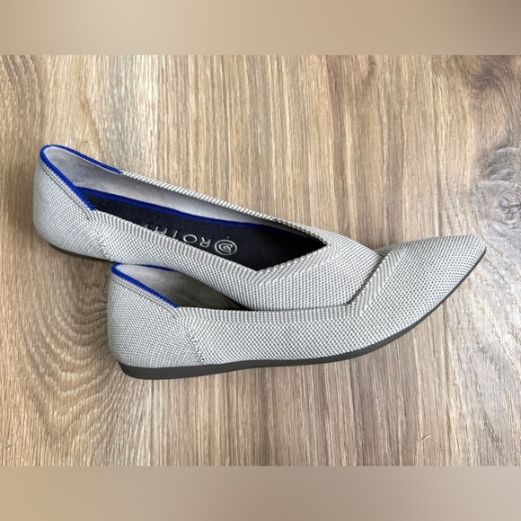 Rothy's The Point Flat Shoe Cloud Grey Color W 6.5 LNC - Picture 5 of 6